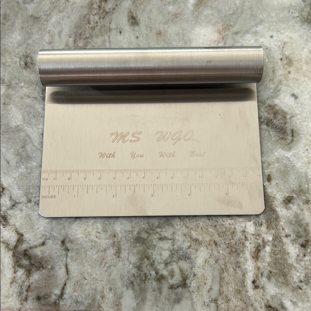 Stainless Steel Dough Scraper with Ruler